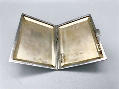 Antiques Atlas Art Deco Silver Cigarette Case Goldsmiths