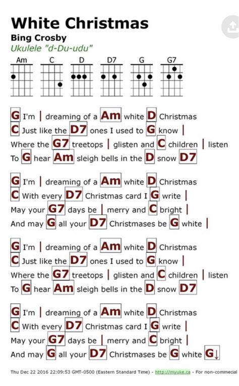 White Christmas Song With Chords