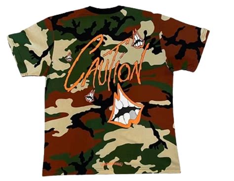 Chrome Hearts Mattyboy Caution Camo T Shirt WHATS ON THE STAR