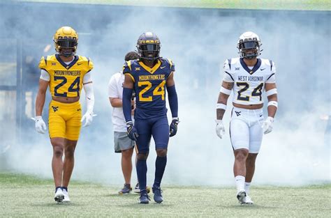 Watch Wvu Football Reveals Uniform Combination For Bowl Game Blue