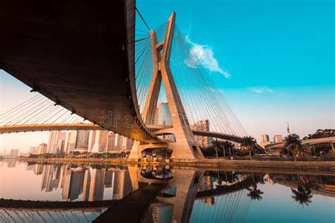 Estaiada Bridge In Sao Paulo City Editorial Stock Photo Image Of City