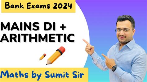 Bank Exams 2024 Mains Level DI Arithmetic Bank Exams Maths By