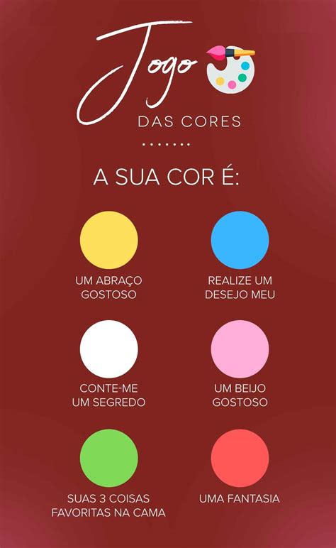 Jogo Das Cores Escolha Uma Cor