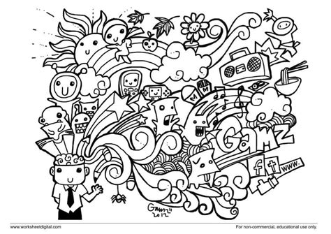 Free Doodle Art Coloring Page Coloring Page Printables 47 Off