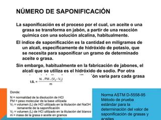 Aceites Grasas Jabones Y La Saponificaci N Ppt