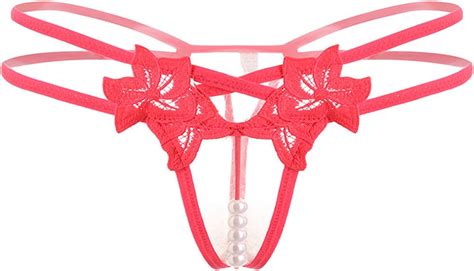 Renvena Herren Strings Tanga Ouvert Slip Sexy Offener Schritt Bikini