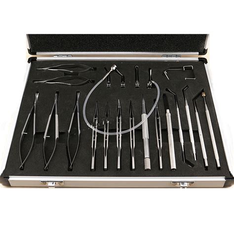 21pcs 1set Stianless Steel Ophthalmic Eye Surgery Instruments Set