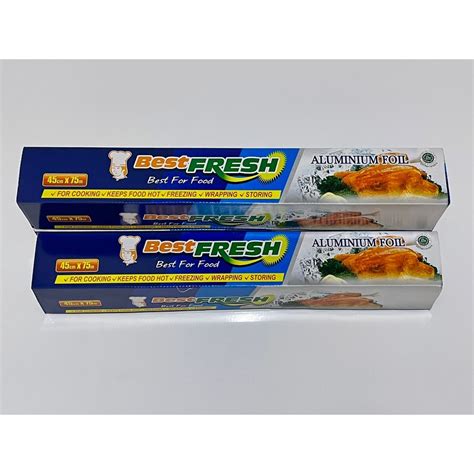 Jual ALUMINIUM FOIL ROLL BEST FRESH FOR FOOD SIZE 45 Cm X 75 Meter