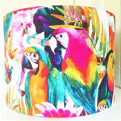 Parrots Lampshade Tropical Birds Lamp Shade 20cm 25cm 30cm 35cm 40cm