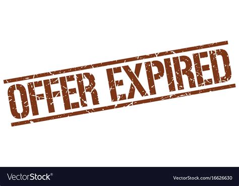 Offer Expired Stamp Royalty Free Vector Image VectorStock