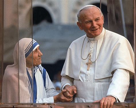 Mother Teresa And Pope John Paul Ii