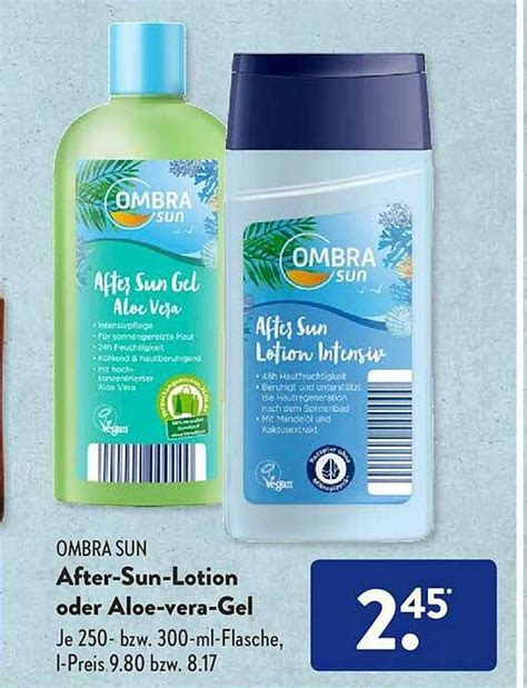 Ombra Sun After Sun Lotion Oder Aloe Vera Gel Angebot Bei Aldi S D