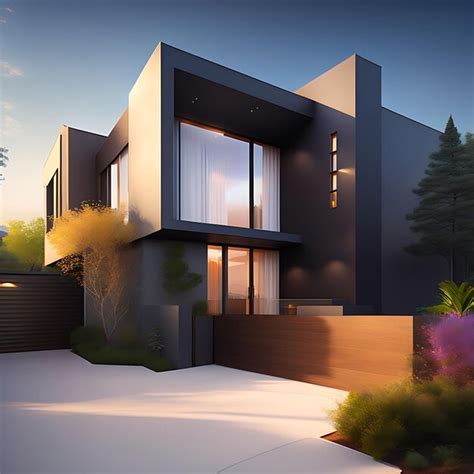 Premium AI Image | Big luxury modern house exterior