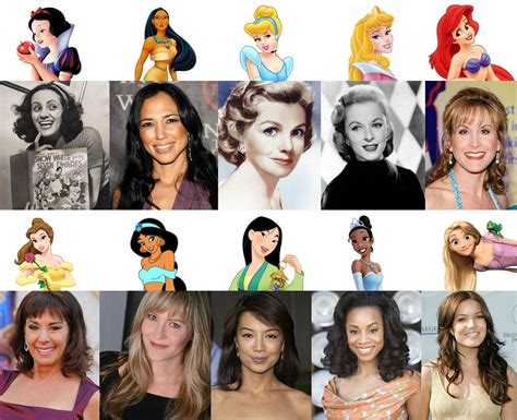 Disney Princesses and their voice actors. : pics