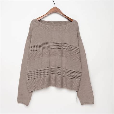 Buy Slouchy Oversize Slash Neck 100 Cotton Crop