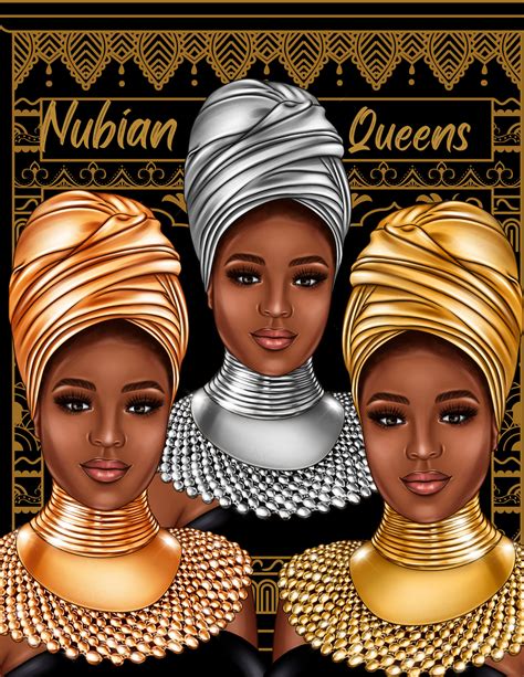 Ancient Nubian Queen Art