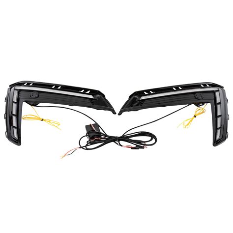 Pair LED Fog Lamp Daytime Running Turn Signal Light For Honda CR V CRV