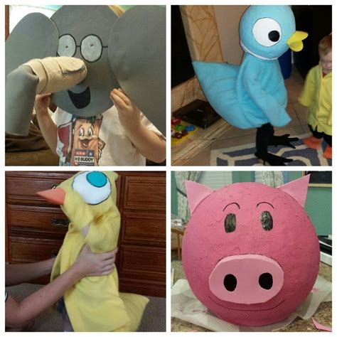 Elephant Piggie Costume Duckling Costume Pigeon Costume Mo Willems