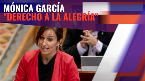 M Nica Garc A Reivindica El Derecho A La Alegr A Buen Simo En Estado