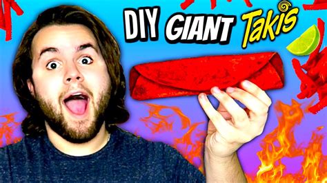 Diy Giant Takis How To Make Huge Edible Hot Taki Chips Tutorial Youtube