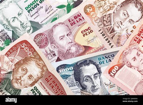 Colombian Money A Business Background Stock Photo Alamy