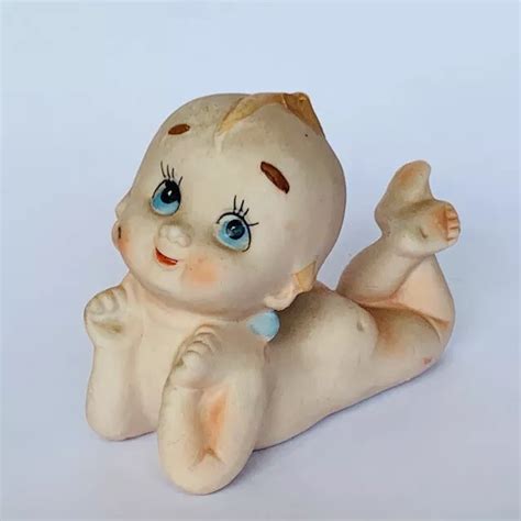 NAKED PUTTI PORCELAIN Figurine Antique Vtg Putto Baby Gift Kewpie Japan