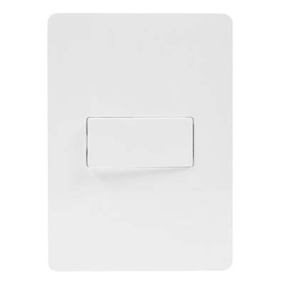 APAGADOR SENCILLO CON PLACA 250 VOLTS 10 AMPERES BLANCO The Home