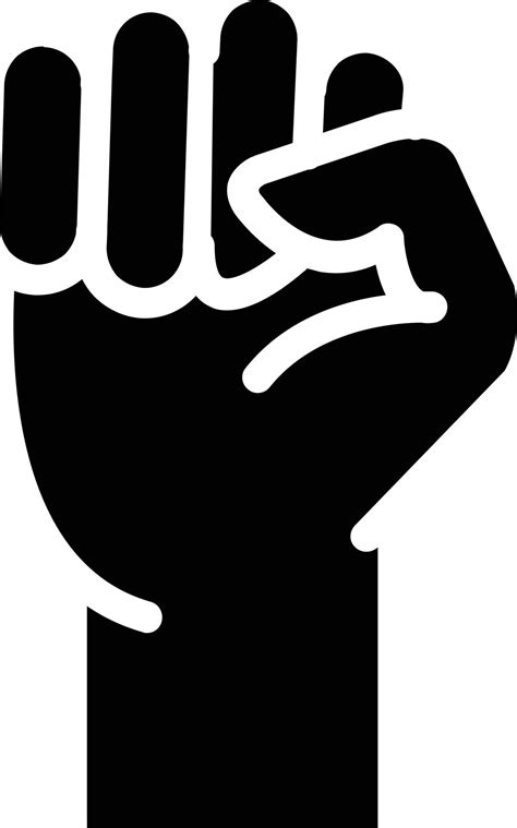 Fist Raised Vector Icon Design 14975017 Vector Art At Vecteezy