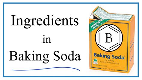 Ingredients In Baking Soda Youtube