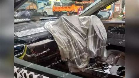 Tata Harrier EV caught testing; interior spied | Team-BHP