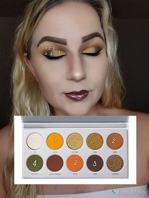 Armed And Gorgeous Palette Look By Numbers Makeup Morphe Jaclyn Hill