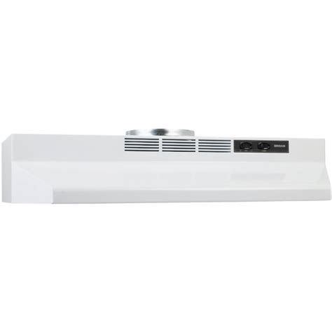 Broan 30 Inch Convertible Under Cabinet Kitchen Exhaust Range Hood 160 Cfm White F403001