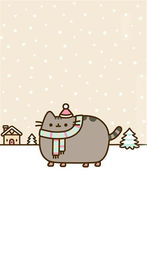 Pusheen Christmas Wallpapers Wallpaper Cave