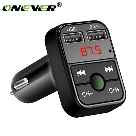 Onever Bluetooth Fm Transmitter Fm Modulator Hands Free Car Kit Mp