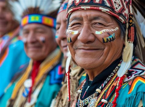 Sonrientes Nativos Indígenas De Los Estados Unidos Nativos Americanos