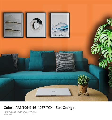 About PANTONE 16 1257 TCX Sun Orange Color Color Codes Similar