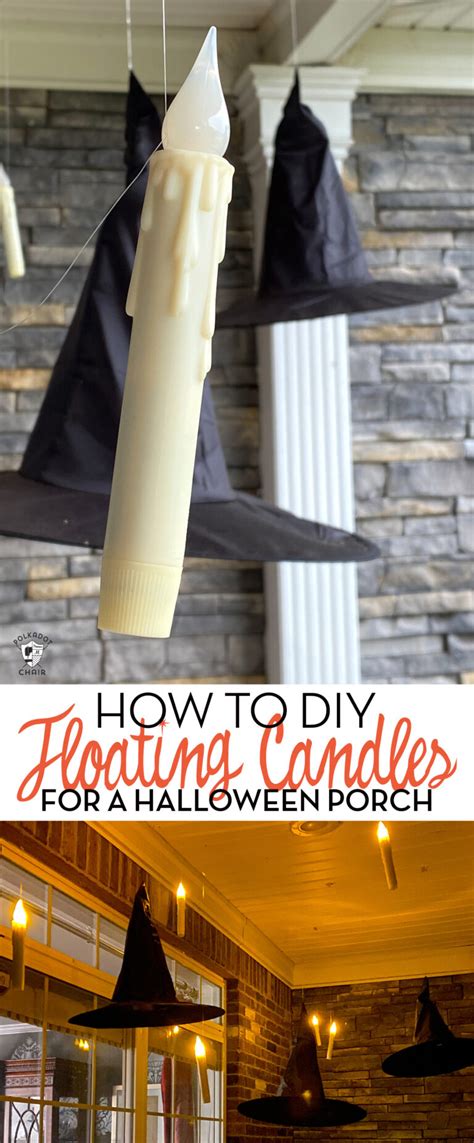 Diy Halloween Porch Floating Candles Polka Dot Chair