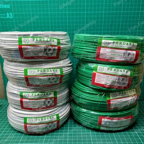 Jual Kabel Nyaf Serabut Mm Meter Perdana Tembaga Asli Shopee