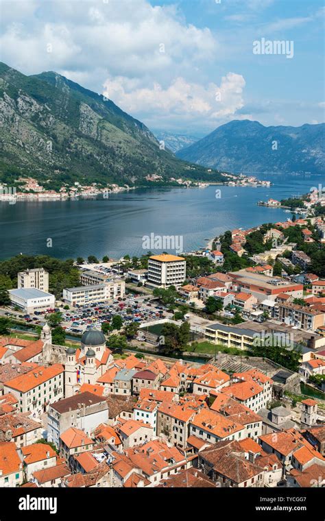 Kotor Old Town Unesco World Heritage Site Kotor Montenegro Stock