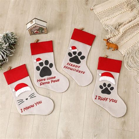 JANDEL New Year Christmas Santa Claus Stockings Xmas Tree Hanging