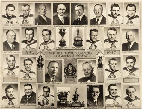 Montreal Royals 1947 Allan Cup Champions Hockeygods
