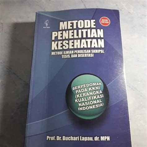 Jual Buku Metode Penelitian Kesehatan Metode Ilmiah Penulisan Skripsi