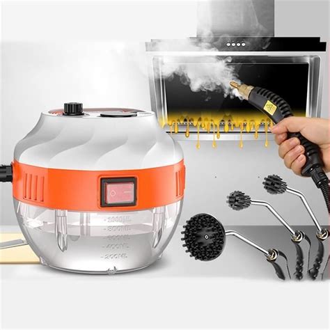 Nettoyeur Vapeur Haute Pression 2800 W Avec 3 Têtes De Brosse