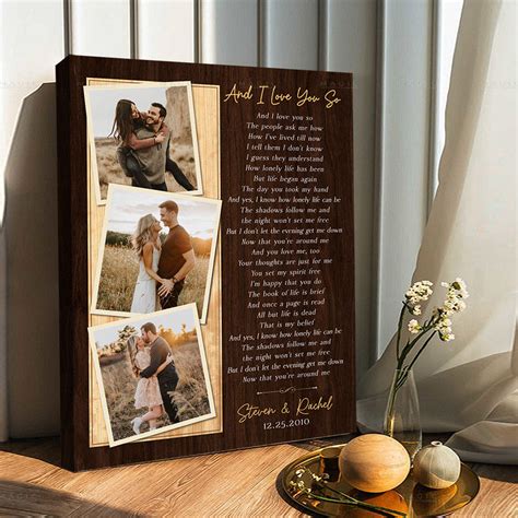 Custom Song Lyric Prints Personalized Ts For Valentines Day For