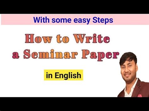 How To Write A Seminar Paper Research Paper Dissertation Paper Easy