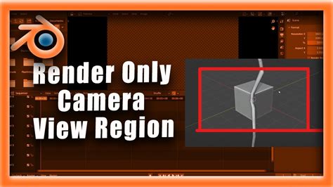 Blender Tutorial How To Render Only The Camera View Region In Blend