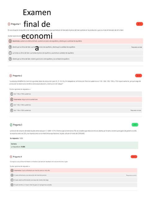 Examen Final Economia Economia General Examen Final De Economi A