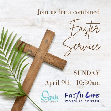 Combined Easter Sunday Service With Faith Life Worship Center And Oasis