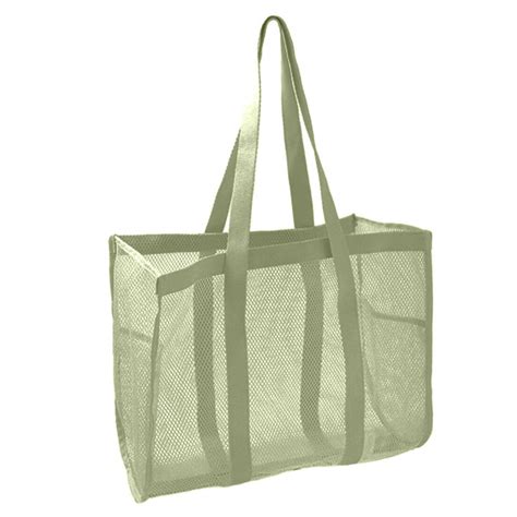 Wirlsweal Mesh Storage Bag Mesh Beach Bag Capacity Portable Handle