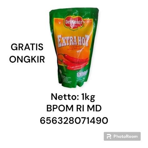 Jual Delmonte EXTRA Hot Berat Bersih 1kg Sambal Extra Pedas Chilli Sauce Lasallefood Indonesia